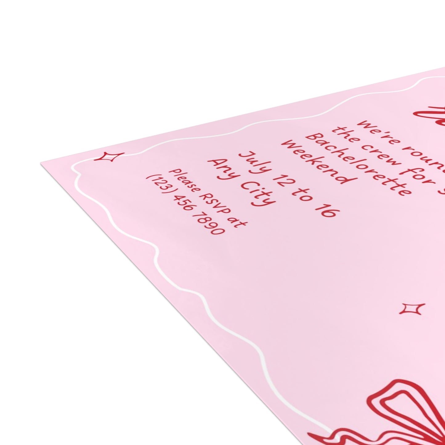 Last Rodeo Cowgirl Bachelorette Invitation