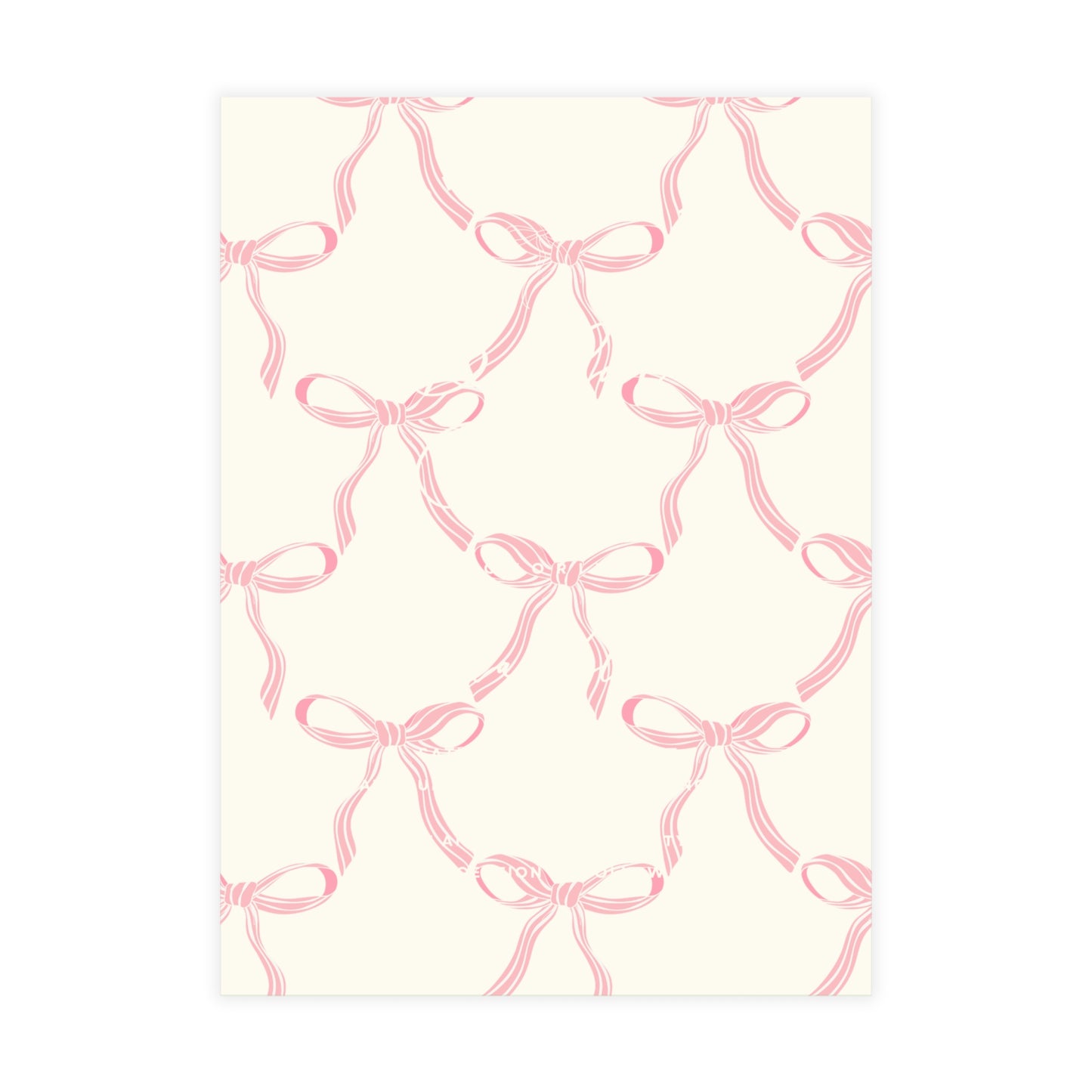 Charming Pink Bow Bridal Shower Invitation