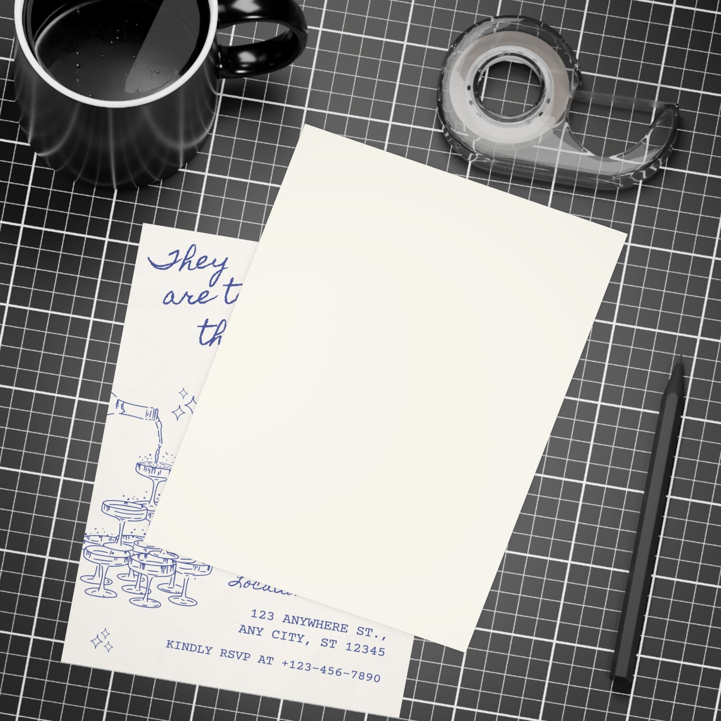 Cream Minimal Disco Ball Bachelorette Invite