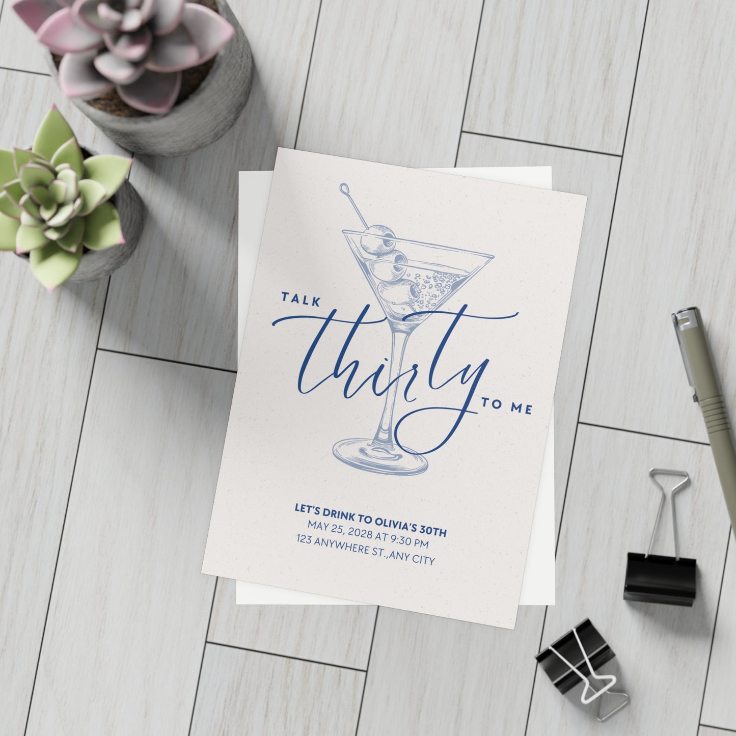 Talk Thirty to Me Birthday Invitation