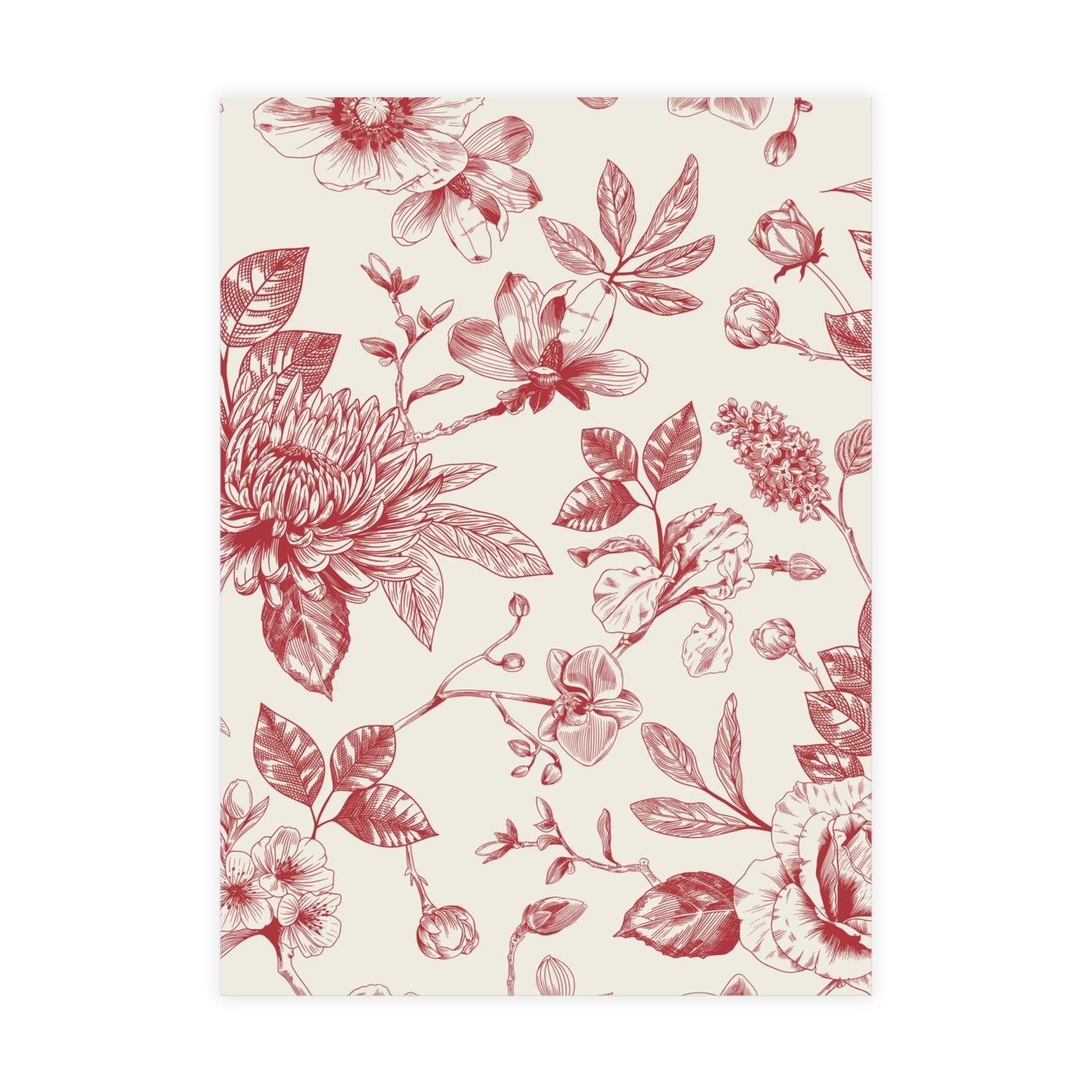 Elegant Floral Dinner Party Invitations