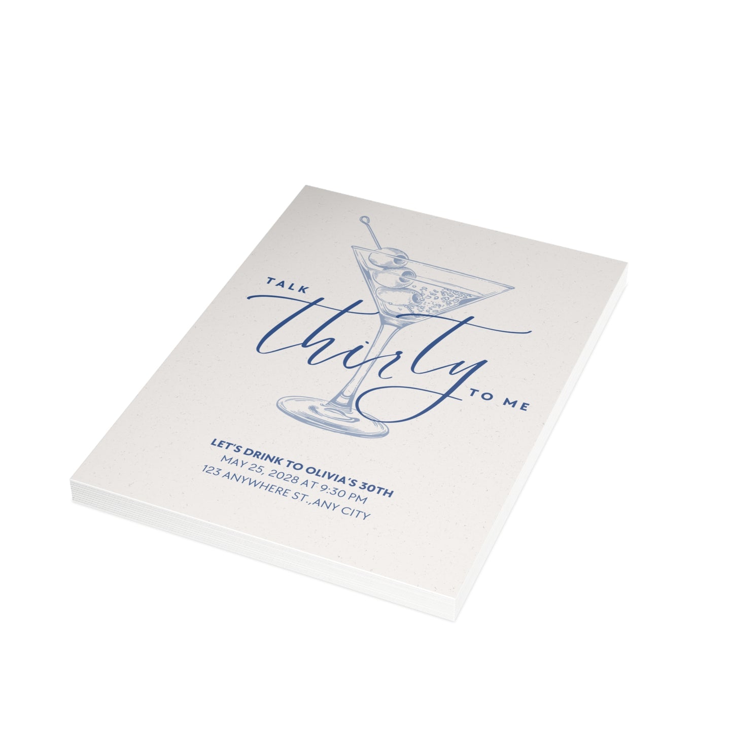 Talk Thirty to Me Birthday Invitation