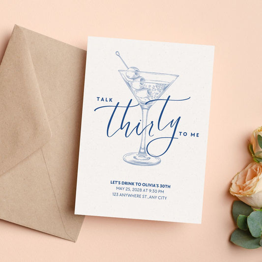 Talk Thirty to Me Birthday Invitation